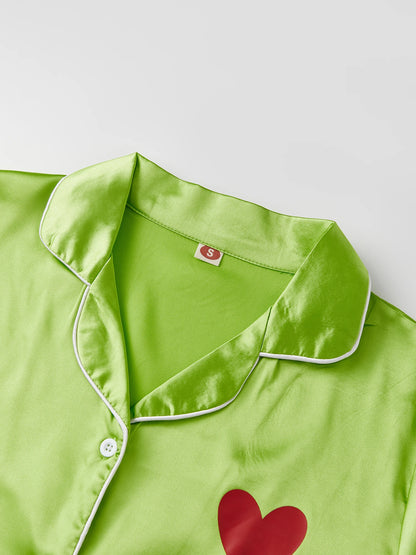 Snooze & Seuss -  "Grinch Style" Satin Pajamas