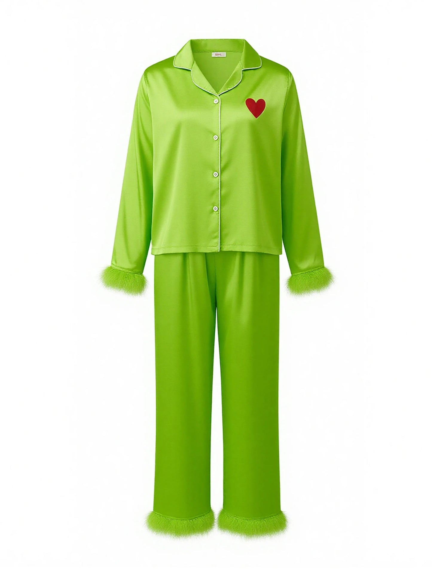 Snooze & Seuss -  "Grinch Style" Satin Pajamas
